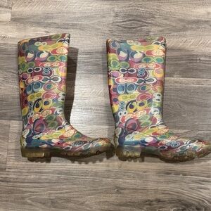 Colorful Patterned Rain Boots